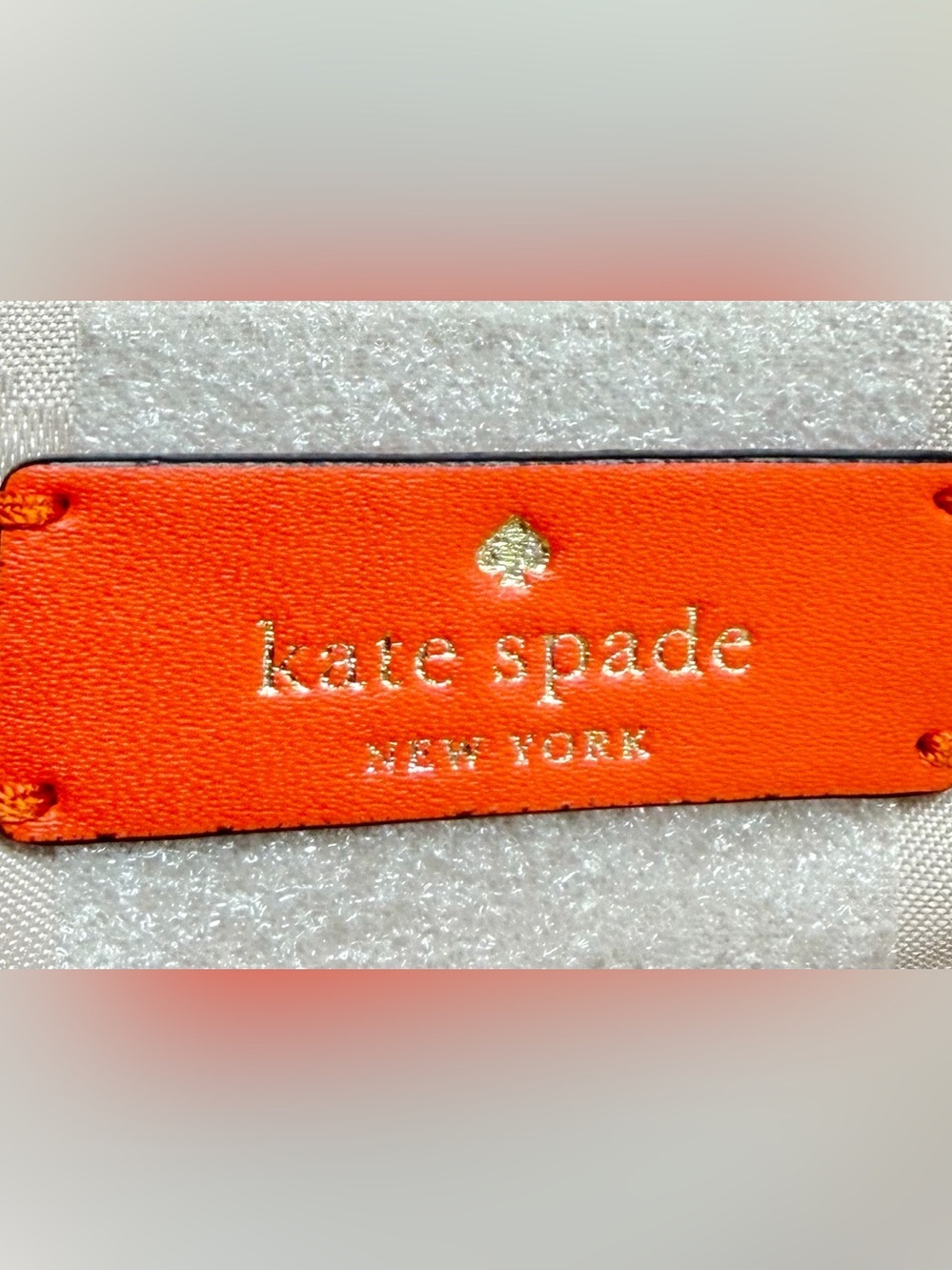 NWOT! Kate Spade Karissa Orange & White Nylon Floral Backpack - Picture 6 of 9